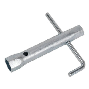 Sealey Double End Long Reach Spark Plug Box Spanner 17/21mm, L-Bar