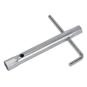 Sealey Double End Long Reach Spark Plug Box Spanner 14/16mm, L-Bar