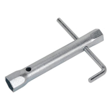 Load image into Gallery viewer, Sealey Double End Long Reach Spark Plug Box Spanner 18/21mm, L-Bar
