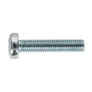 Sealey Machine Screw DIN 7985Z - M5 x 25mm Pan Head Pozi Zinc - Pack of 50