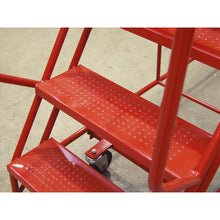 Load image into Gallery viewer, Sealey Mobile Safety Steps 3-Tread

