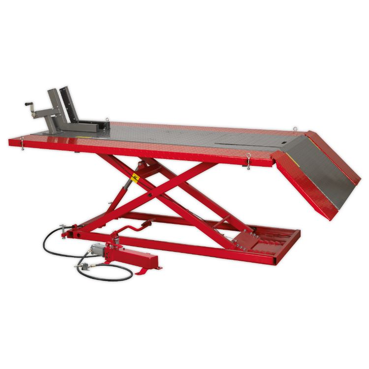 Sealey Mini Tractor/Quad/Motorcycle Lift 680kg Capacity Air/Hydraulic
