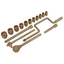 Load image into Gallery viewer, Sealey Socket Set 17pc 1/2&quot; Drive - Non-Sparking (Premier)
