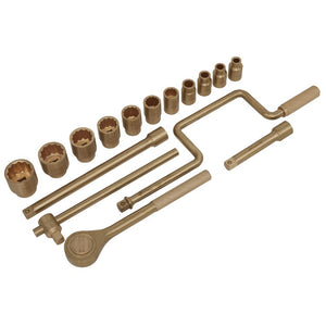 Sealey Socket Set 17pc 1/2" Drive - Non-Sparking (Premier)