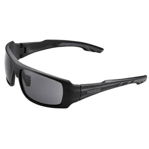 Teng Black Frame Glasses - Grey/Smoke Lens