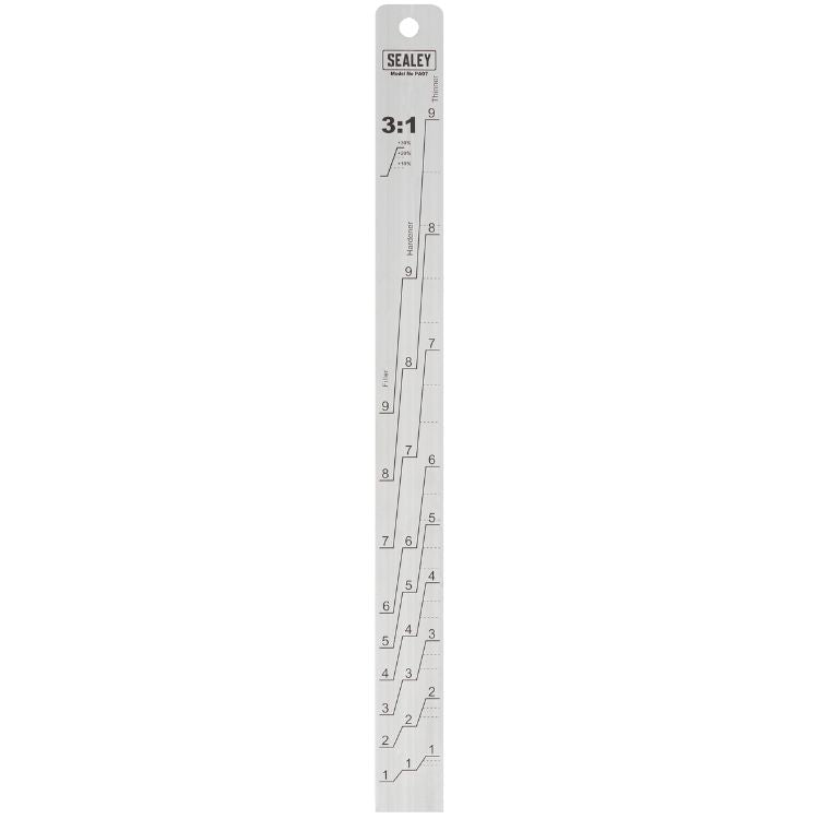 Sealey Aluminium Paint Measuring Stick 1:1/3:1