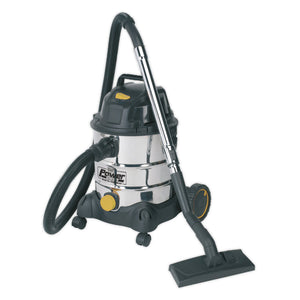 Sealey Vacuum Cleaner Industrial Wet & Dry 20L 1250W/110V Stainless Drum