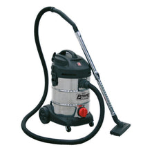 Load image into Gallery viewer, Sealey Vacuum Cleaner Industrial 30L 1400W/230V Stainless Drum
