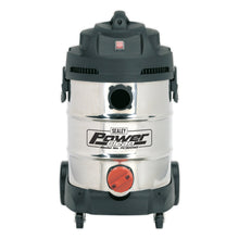Load image into Gallery viewer, Sealey Vacuum Cleaner Industrial 30L 1400W/230V Stainless Drum
