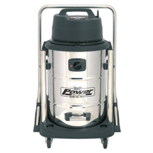 Load image into Gallery viewer, Sealey Vacuum Cleaner Industrial Wet &amp; Dry 77L Stainless Steel Drum, Swivel Emptying 2400W
