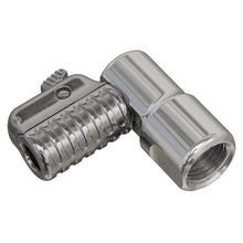 Load image into Gallery viewer, Sealey 90° Angled Swivel Tyre Inflator Clip-On Connector 1/4&quot;BSP(F)
