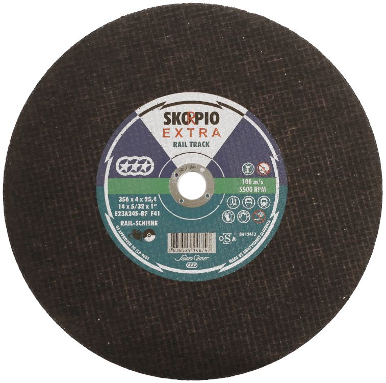 Abracs Skorpio Rail Blade 356mm x 4mm x 25.4mm