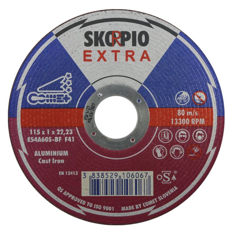 Abracs Phoenix Cutting Disc 115mm x 1.0mm x 22mm Aluminium