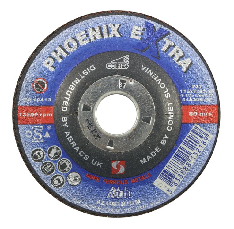 Abracs Phoenix Cutting Disc 100mm x 7mm x 16mm Aluminium