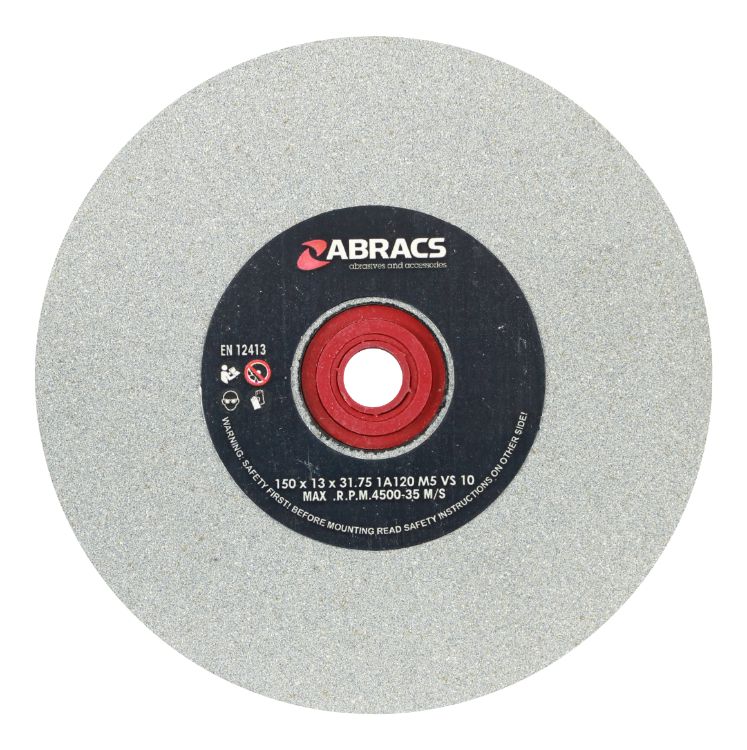 Abracs Bench Grinder Wheel 150mm x 13mm x 120Grit Aluminium Oxide