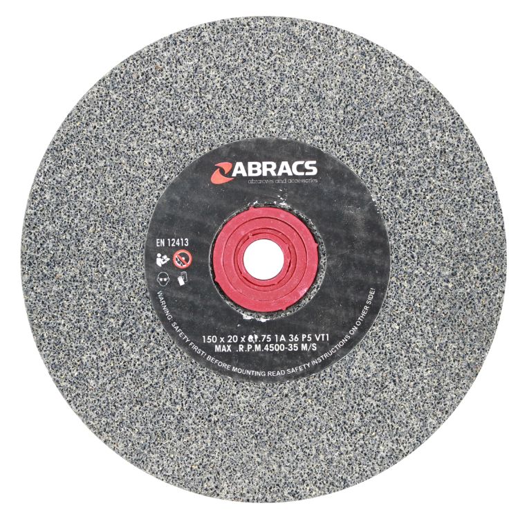 Abracs Bench Grinder Wheel 150mm x 20mm x 36Grit Aluminium Oxide