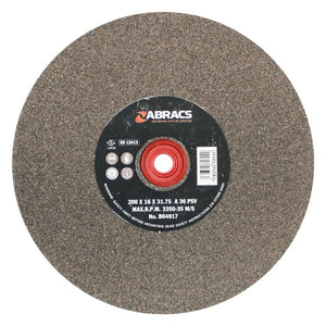 Abracs Bench Grinder Wheel 200mm x 16mm x 36Grit Aluminium Oxide