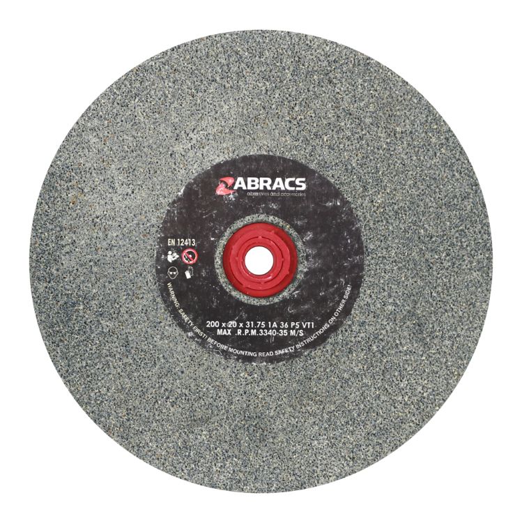 Abracs Bench Grinder Wheel 200mm x 20mm x 36Grit Aluminium Oxide