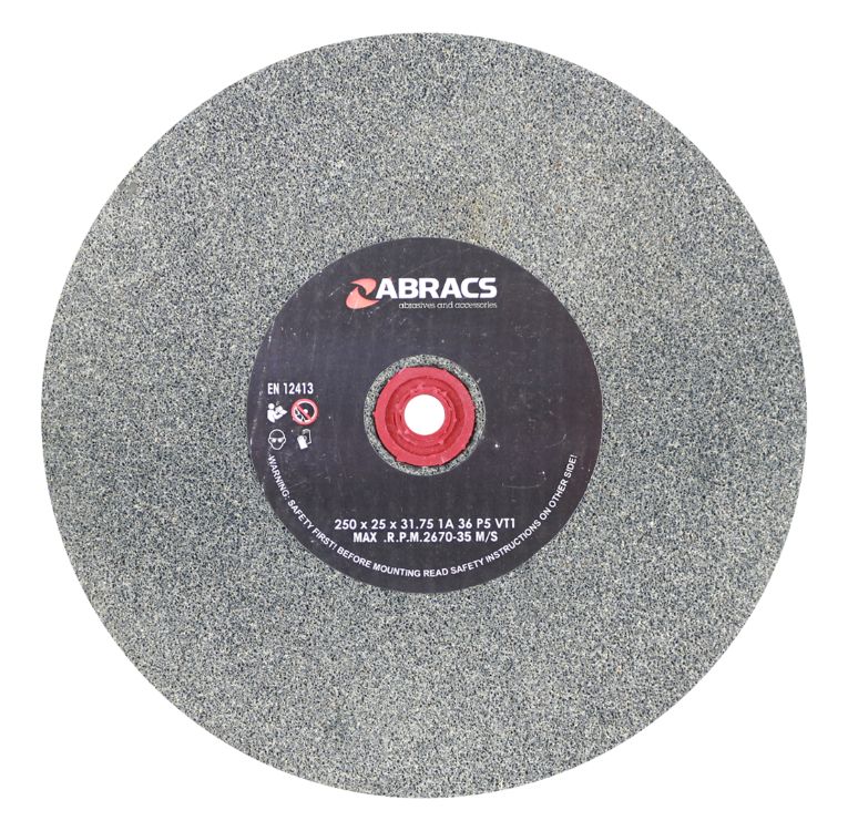 Abracs Bench Grinder Wheel 250mm x 25mm x 36Grit Aluminium Oxide