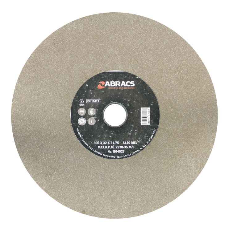 Abracs Bench Grinder Wheel 300mm x 32mm x 120Grit Aluminium Oxide