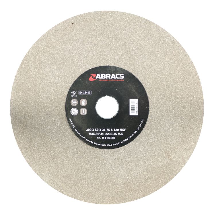 Abracs Bench Grinder Wheel 300mm x 50mm x 120Grit Aluminium Oxide