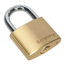 Load image into Gallery viewer, Sealey Brass Body Padlock 40mm
