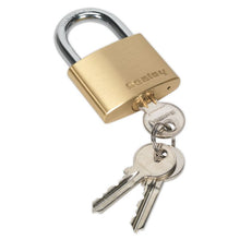 Load image into Gallery viewer, Sealey Brass Body Padlock 50mm
