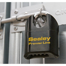 Load image into Gallery viewer, Sealey Steel Body Combination Padlock Shrouded Shackle 62mm
