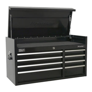 Sealey Topchest 8 Drawer Heavy-Duty Black 1040mm