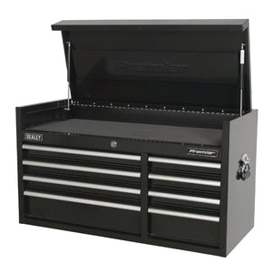 Sealey Topchest 8 Drawer Heavy-Duty Black 1040mm