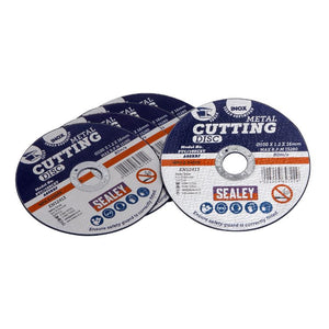 Sealey Cutting Disc 100mm (4") x 1.2mm - 16mm Bore - Pack of 5