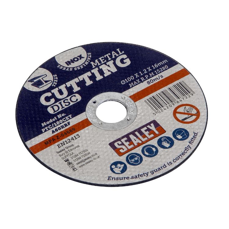 Sealey Cutting Disc 100mm (4