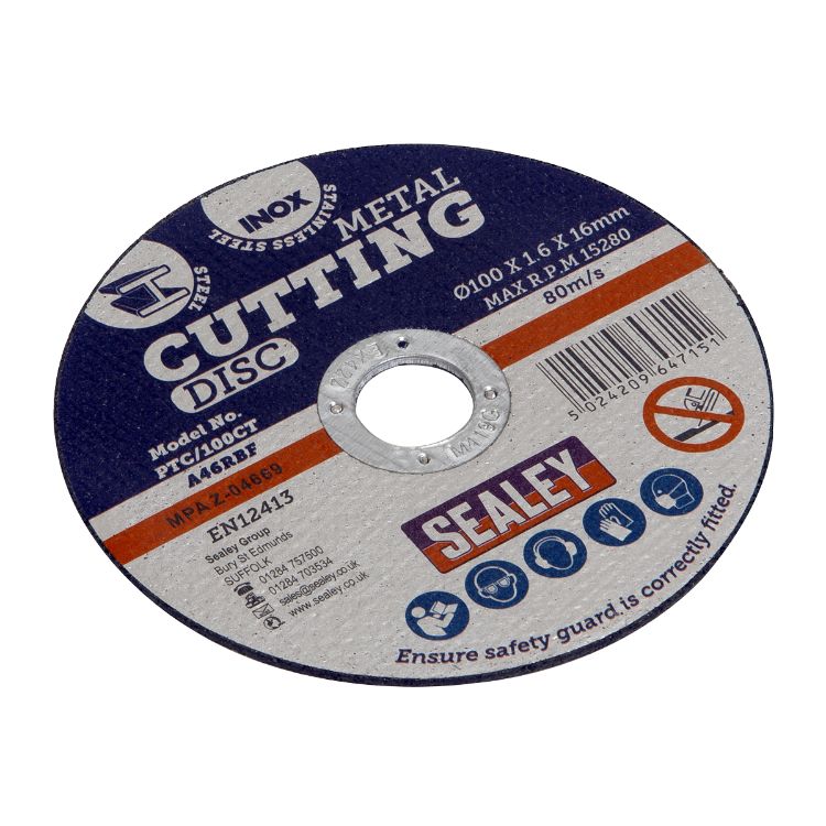 Sealey Cutting Disc 100mm (4
