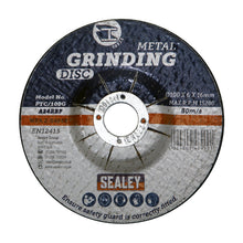 Load image into Gallery viewer, Sealey Grinding Disc 100mm (4&quot;) x 6mm - 16mm Bore

