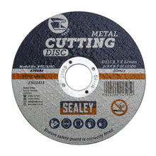 Load image into Gallery viewer, Sealey Cutting Disc 115mm x 3mm - 22mm Bore
