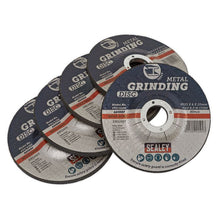 Load image into Gallery viewer, Sealey Grinding Disc 115mm x 6mm - 22mm Bore - Pack of 5
