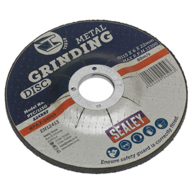 Sealey Grinding Disc 115mm (4-1/2