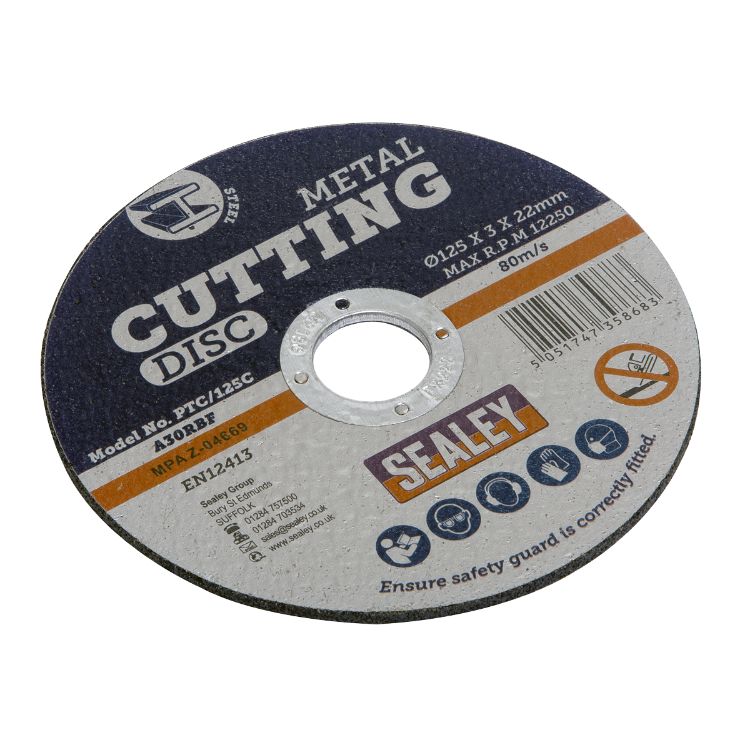 Sealey Cutting Disc 125mm (5