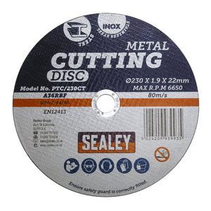 Sealey Cutting Disc 230mm (9") x 2mm - 22mm Bore