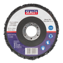 Load image into Gallery viewer, Sealey Polycarbide Cup Wheel 115 x 13 x 22mm
