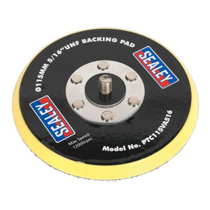 Sealey Hook-and-Loop Backing Pad 115mm x 5/16"UNF