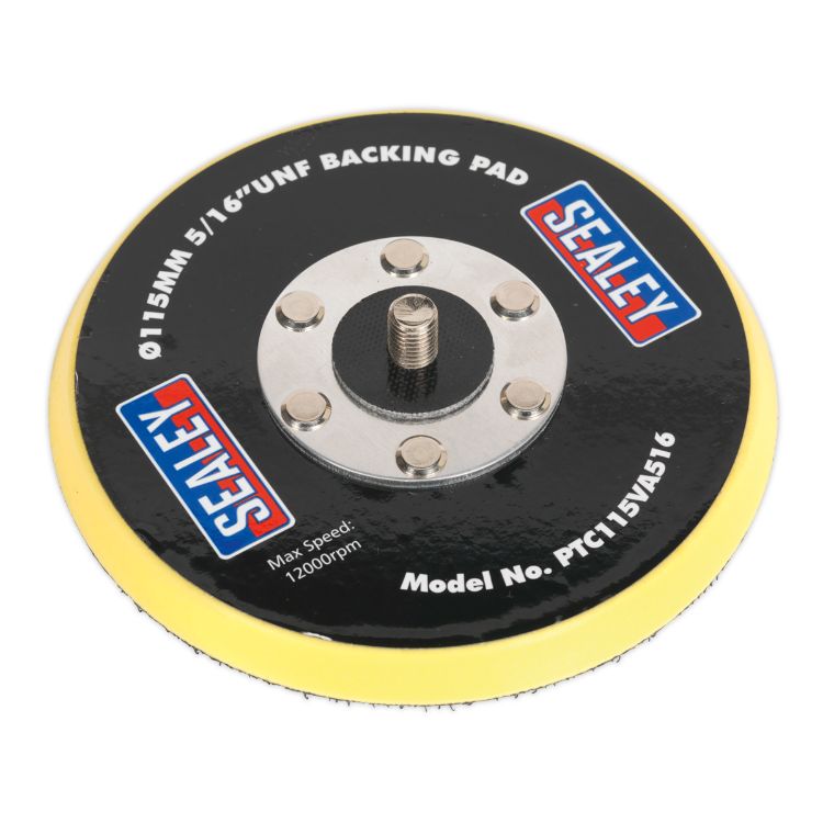 Sealey Hook-and-Loop Backing Pad 115mm x 5/16