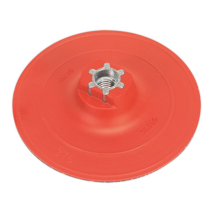 Sealey Hook-and-Loop Backing Pad 120mm - M14 x 2mm