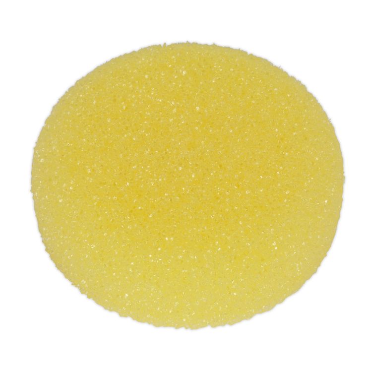 Sealey Buffing & Polishing Foam Head Hook-and-Loop 80 x 25mm Yellow/Coarse