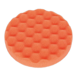 Sealey Buffing & Polishing Foam Head Hook-and-Loop 150 x 25mm Orange/Firm (PTCCHW150O)