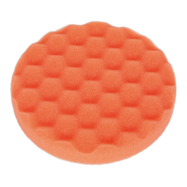 Sealey Buffing & Polishing Foam Head Hook-and-Loop 150 x 25mm Orange/Firm (PTCCHW150O)