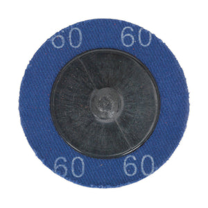 Sealey Quick-Change Sanding Disc 50mm (2") 60Grit - Pack of 10