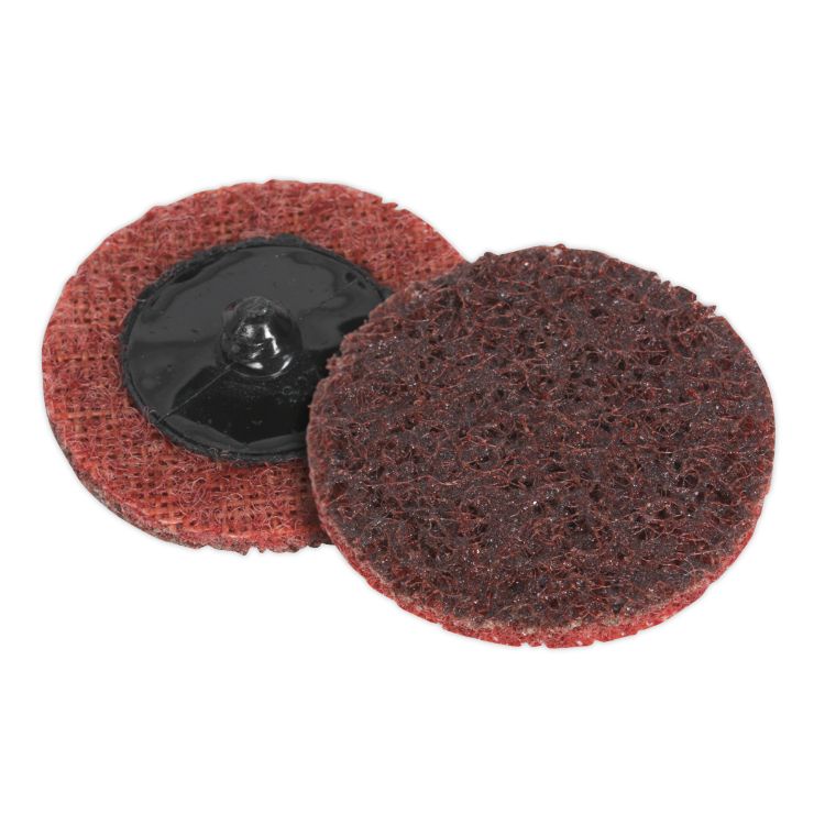 Sealey Quick-Change Preparation Pad 50mm Medium - Pack of 10