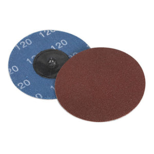 Sealey Quick-Change Sanding Disc 75mm (3") 120Grit - Pack of 10