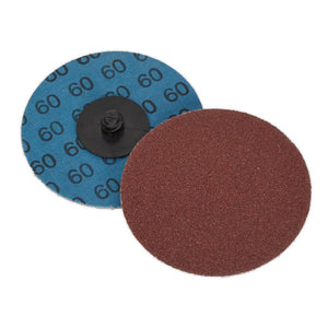 Sealey Quick-Change Sanding Disc 75mm (3") 60Grit - Pack of 10